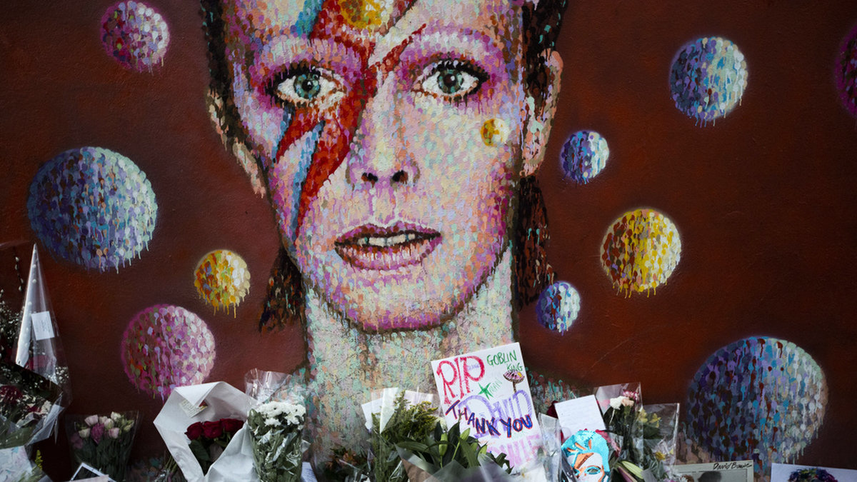 Bowies klassiska låttexter ska auktioneras ut i London. Arkivbild.