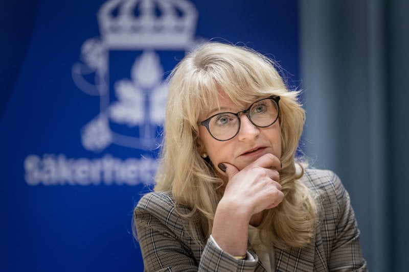 Den samlade hotbilden mot Sverige är fortsatt allvarlig, enligt Charlotte von Essen, chef för Säkerhetspolisen. Foto: Christine Olsson/TT