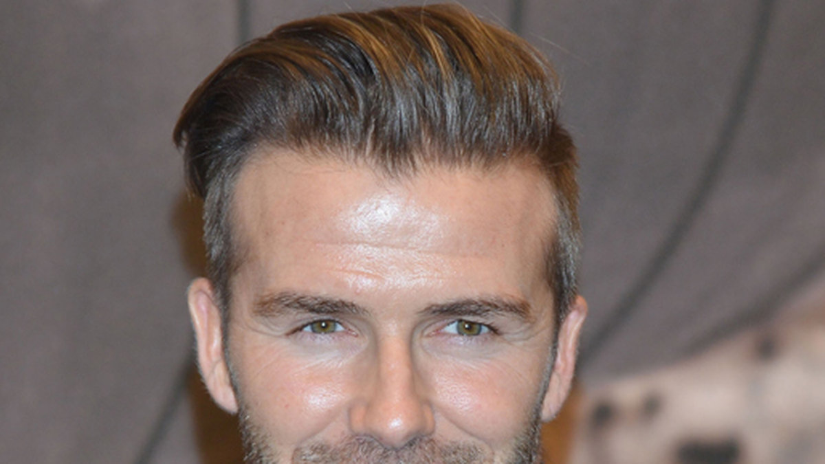 David Beckham lanserar sin nya kollektion för H&M i New York.