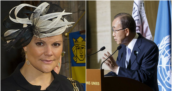 Ban Ki-moon, Svenska kungahuset, kronprinsessan Victoria, FN