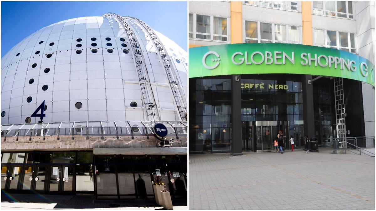 Brand i Globen shopping