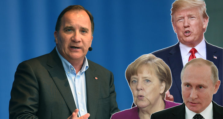 Angela Merkel, Stefan Löfven, Vladimir Putin, Donald Trump, Lön
