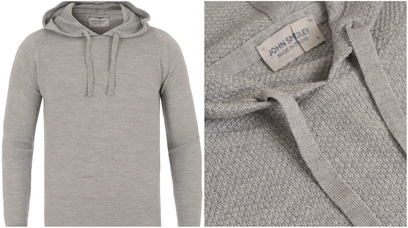 Grå hoodie från John Smedley