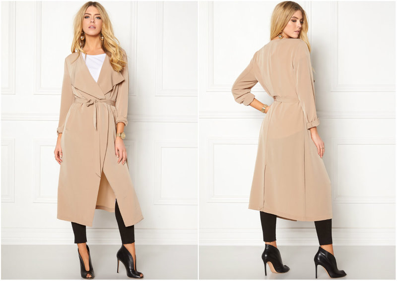 Beige trenchcoat