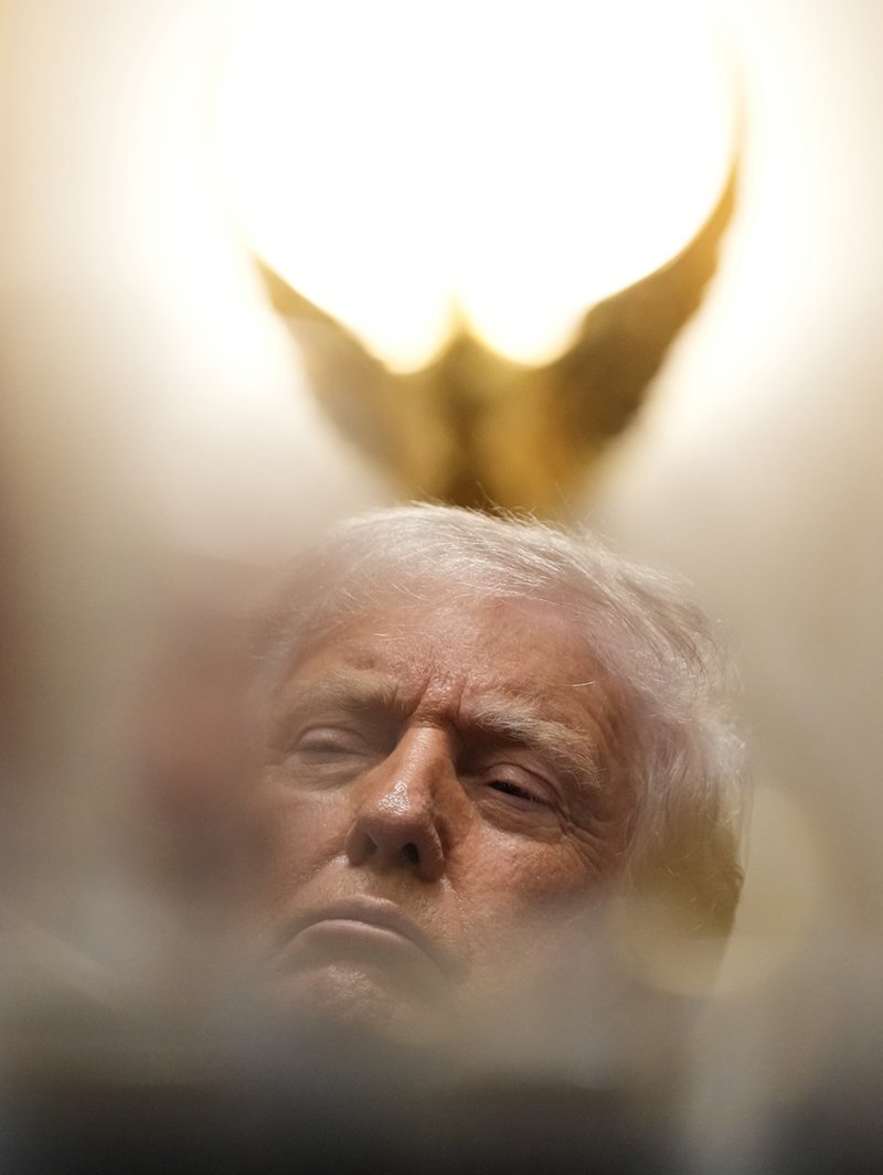 USA:s president Donald Trump, fotograferad vid ett kabinettsmöte i Vita huset i tisdags. 