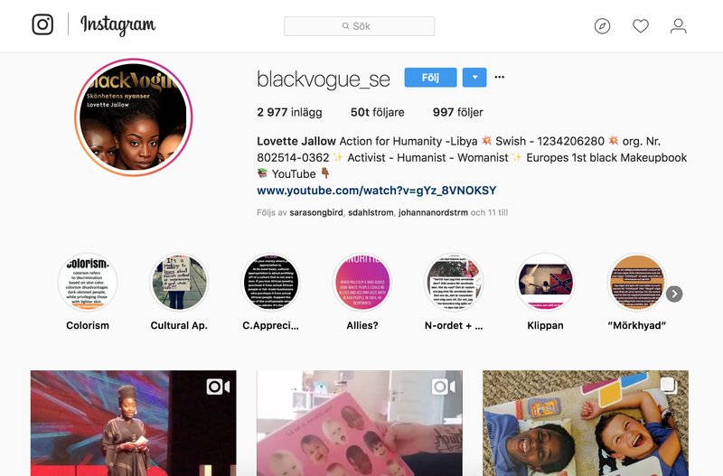 Black Vouge SE Instagram