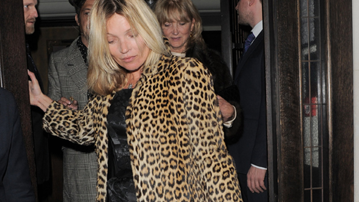 Kate Moss fyllde 40 år i veckan, och firade med sina vänner i London. 