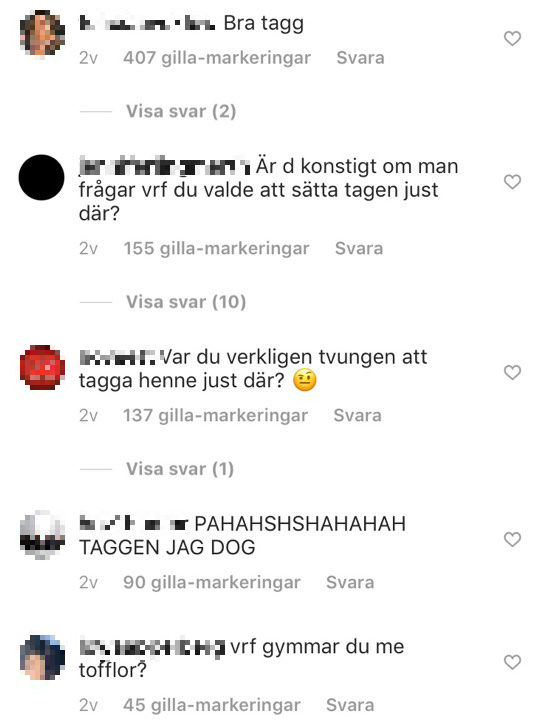 Reaktioner på Dantes post Reaktioner på Dantes post