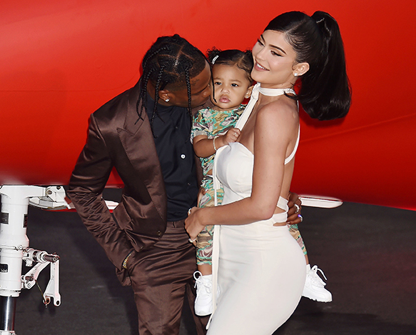 Travis Scott, Stormi Webster och Kylie Jenner Travis Scott, Stormi Webster och Kylie Jenner
