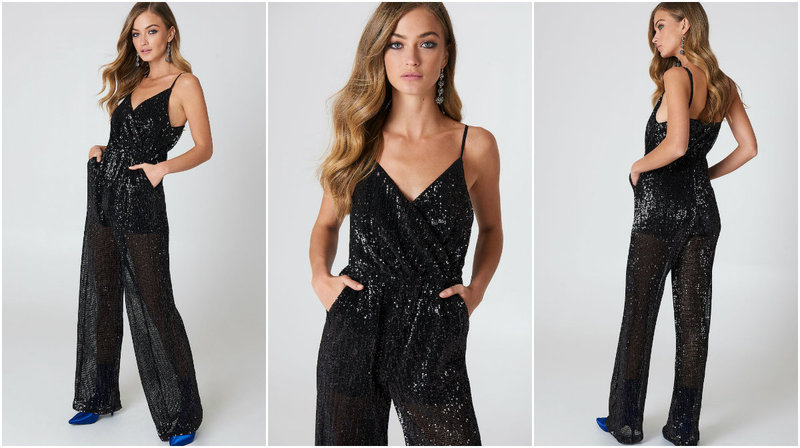Byxdress med paljetter