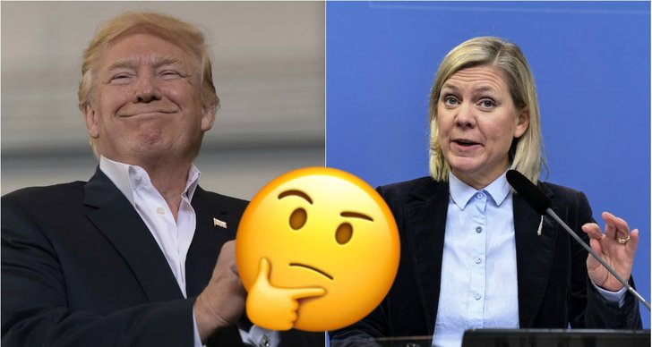 Magdalena Andersson, Fake news, Donald Trump