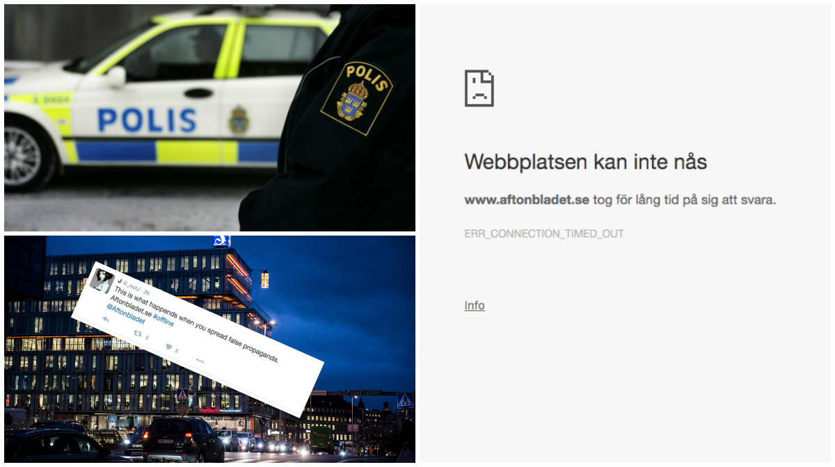 Twitter, Aftonbladet, Säpo, Polisen, Cyberattack