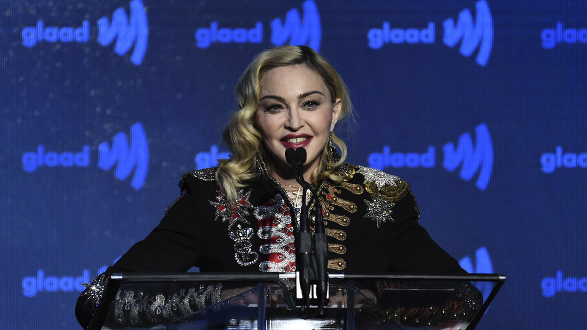 I juni fick Madonna föras akut till sjukhus för en bakterieinfektion. Arkivbild.