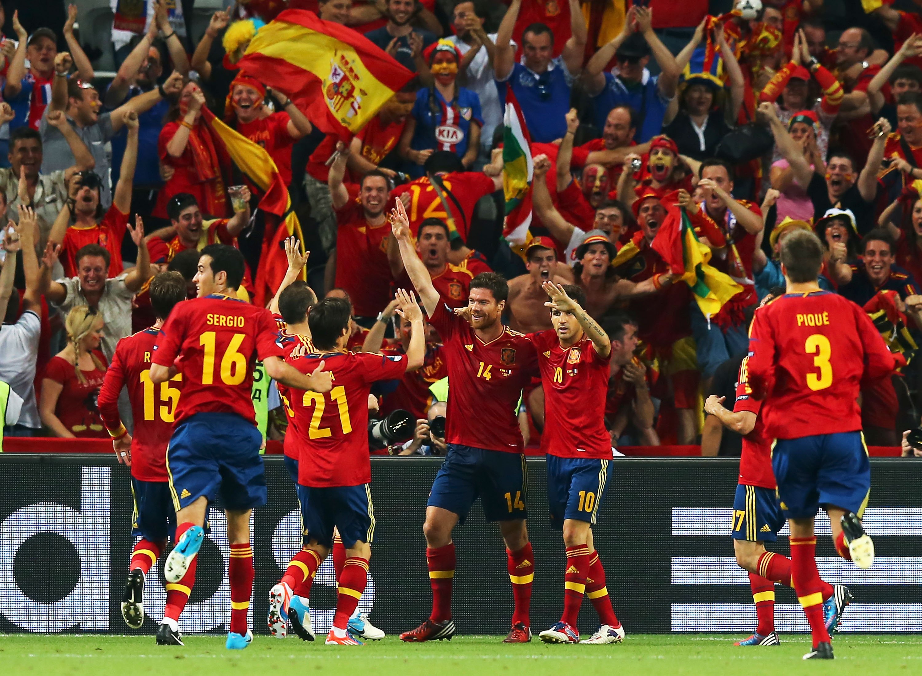 Spanien, Fotboll, EM, Frankrike, Kvartsfinal