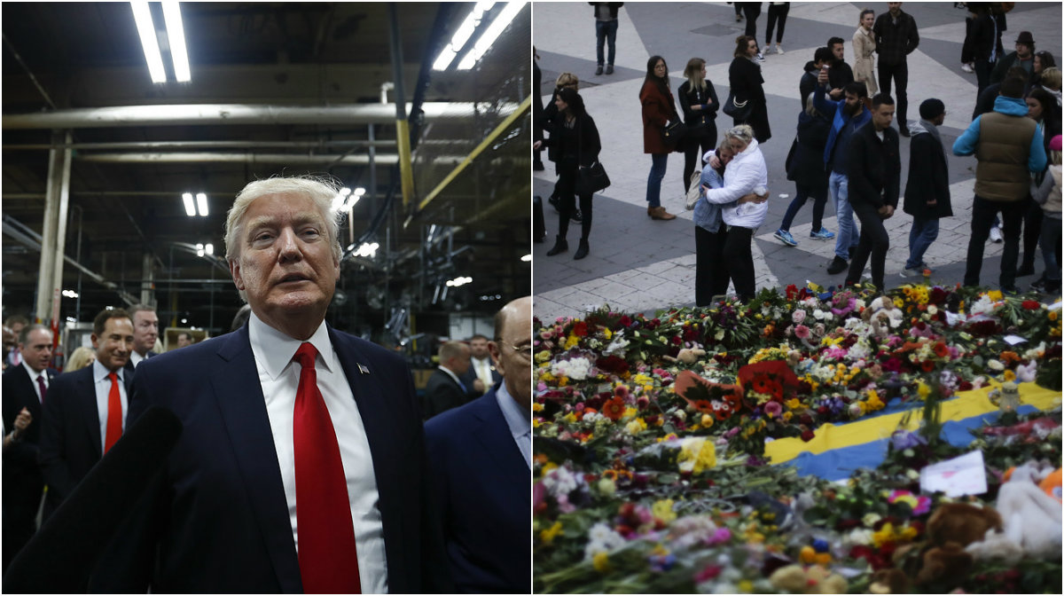 Donald Trump, USA, Terrorattentatet på Drottninggatan, Terror, Terrorhot