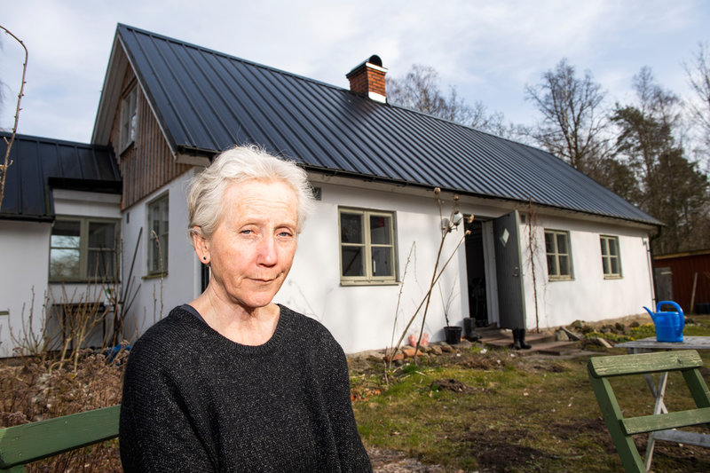 Eva Lindström hoppas kunna bygga en liten ateljé på gården.