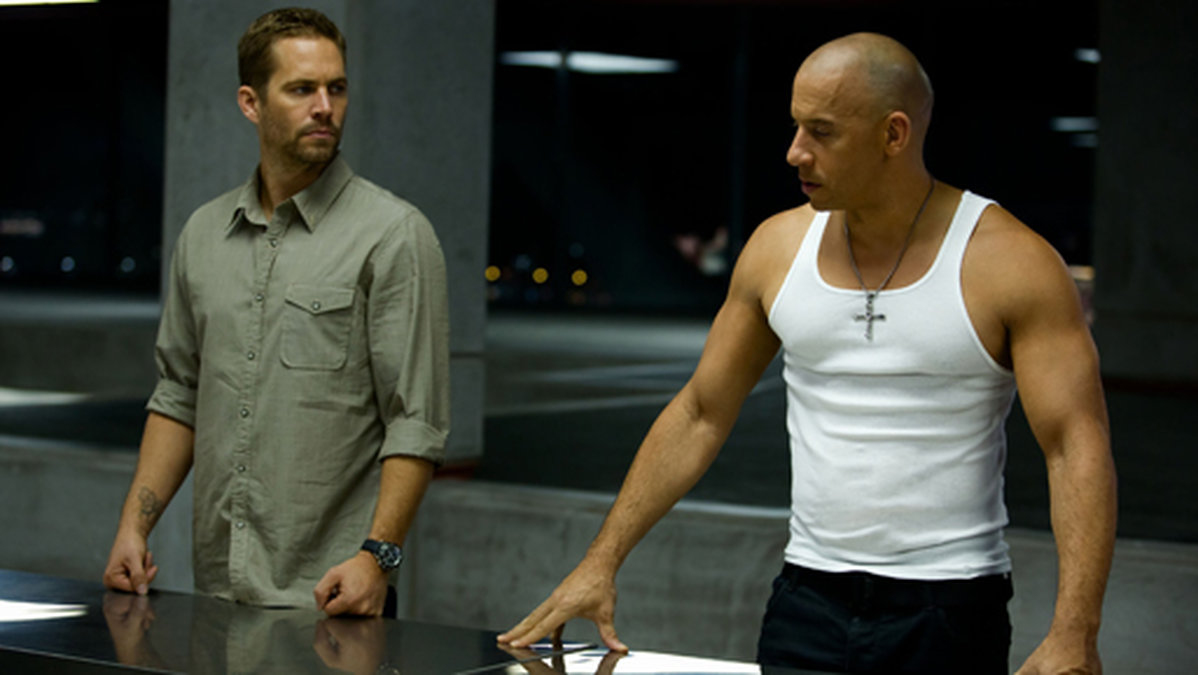 Paul Walker och Vin Diesel i The Fast and the furious 6.