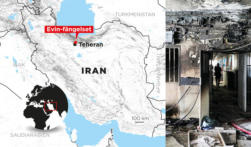 Fängelset ligger i huvudstaden Teheran.