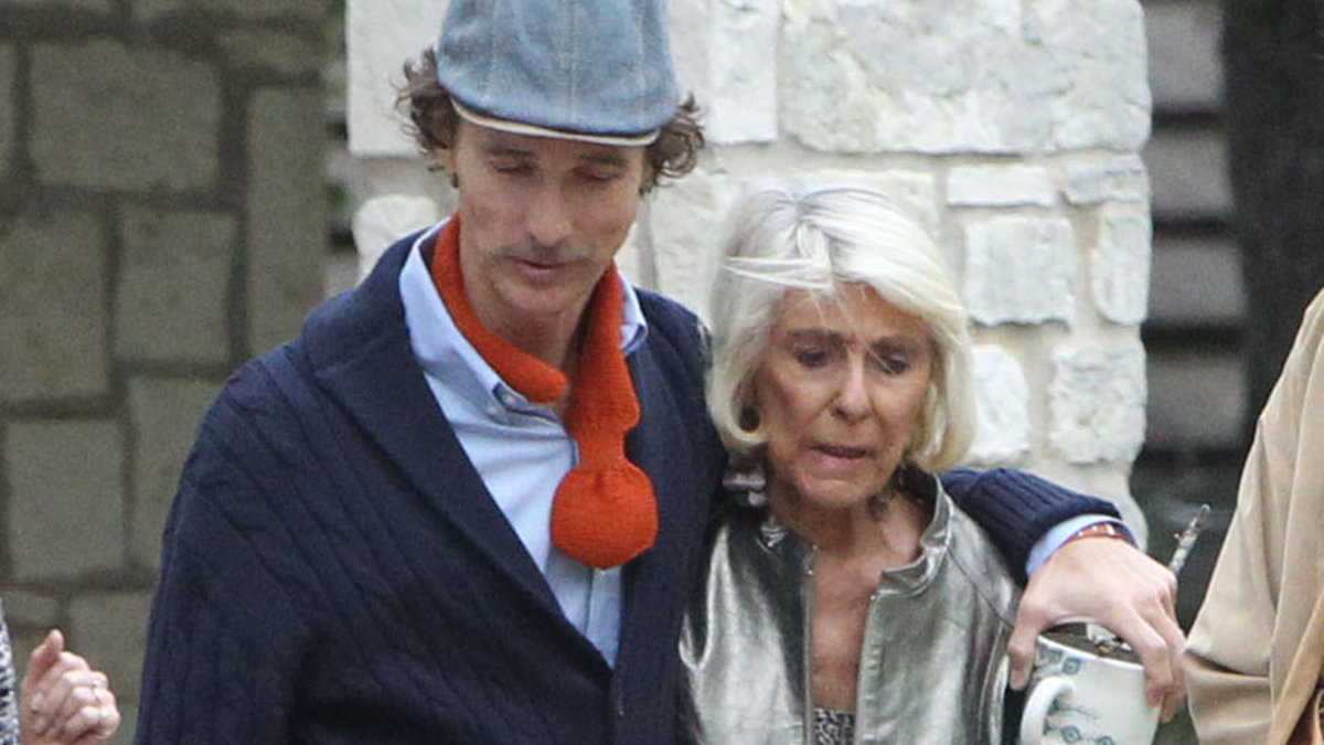 Matthew McConaughey gick knappt att känna igen när han lämnade en kyrka i Texas. 