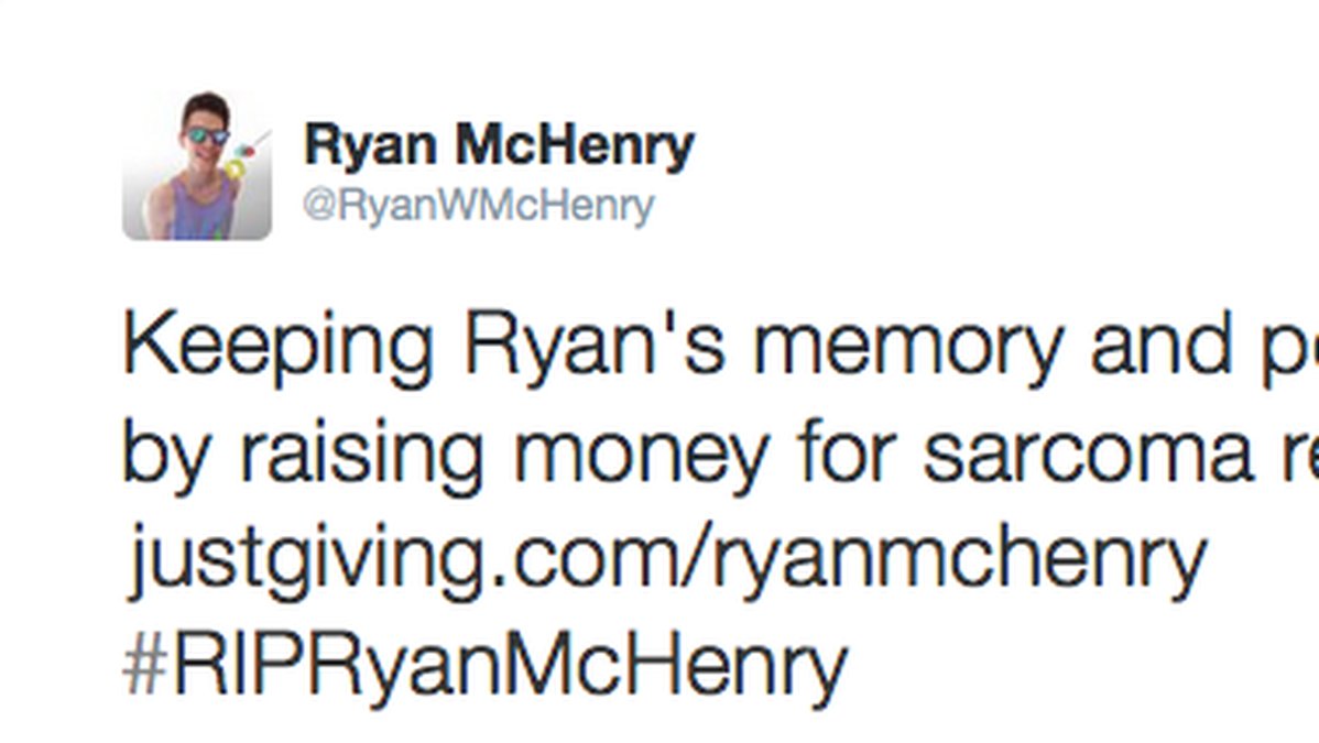 Denna uppmaning finns på Ryan McHenrys Twitter. 