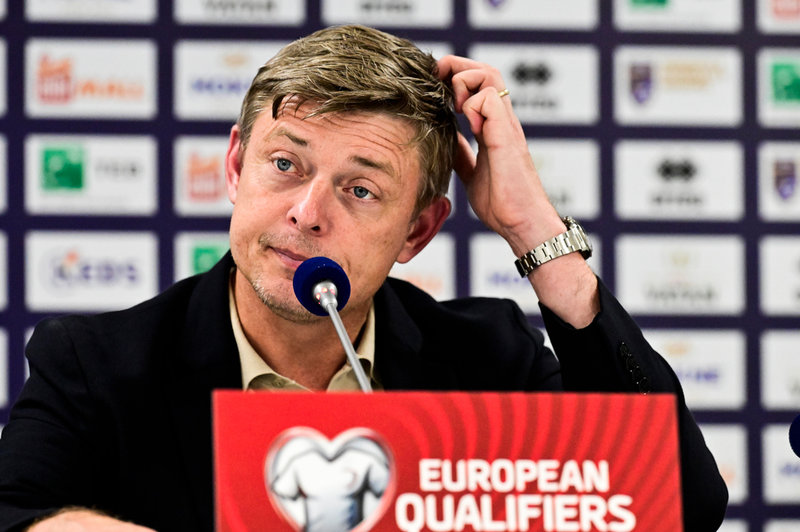 Förbundskaptenen Jon Dahl Tomasson.
