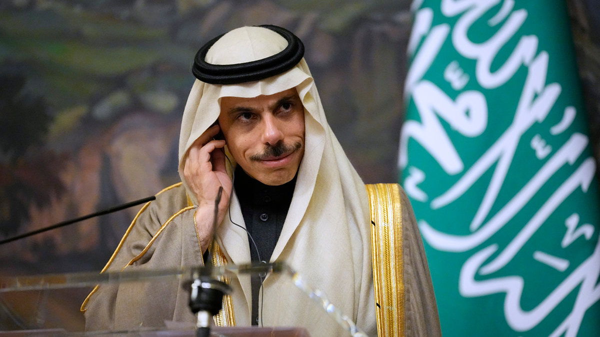 Saudiarabiens utrikesminister prins Faisal bin Farhan. Arkivbild.
