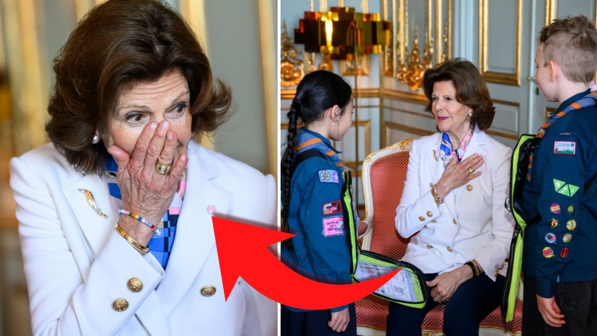 Drottning Silvia köpte årets första majblomma