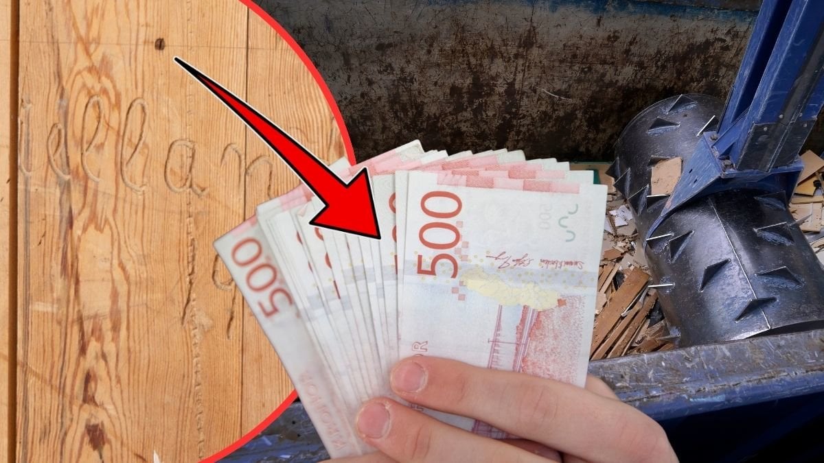 Skulle slänga skåp på tippen – var värt 400 00 kronor