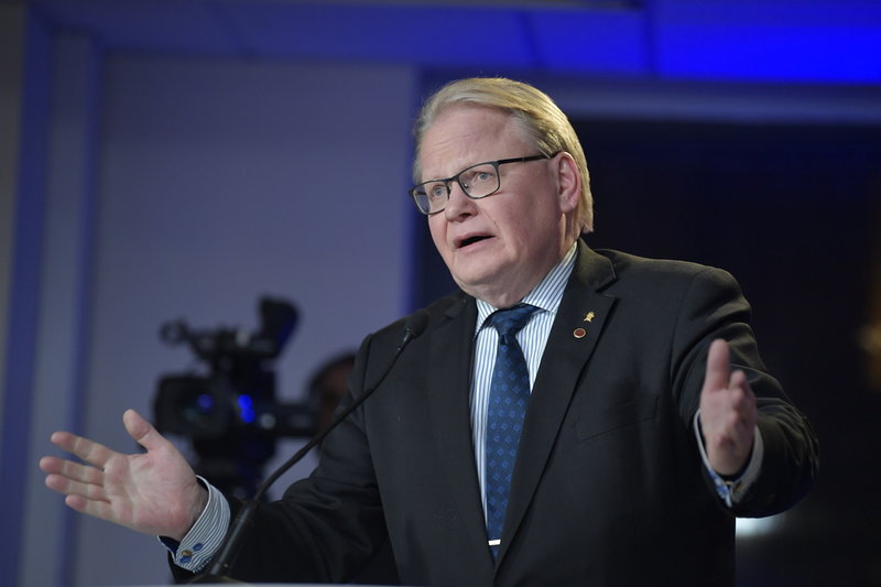 Försvarsminister Peter Hultqvist (S). Arkivbild.