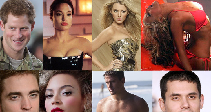 Prins Harry, Jennifer Lopez, Sex- och samlevnad, Taylor Swift, Angelina Jolie