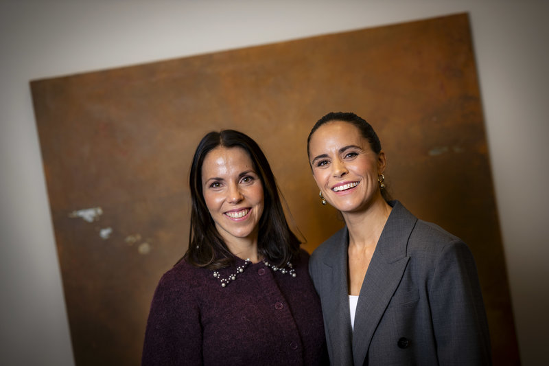  Charlotte Kalla och Anna Haag Jönsson är expertkommentatorer i längdskidor under OS i SVT. Foto: Pontus Lundahl/TT