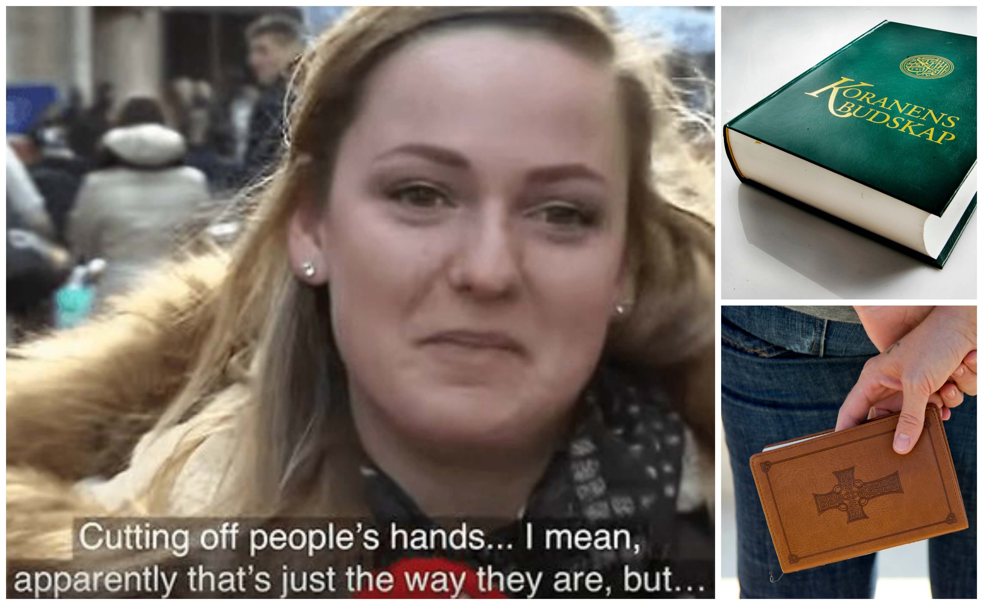 Pratar hon om muslimer eller kristna? Pratar hon om muslimer eller kristna?