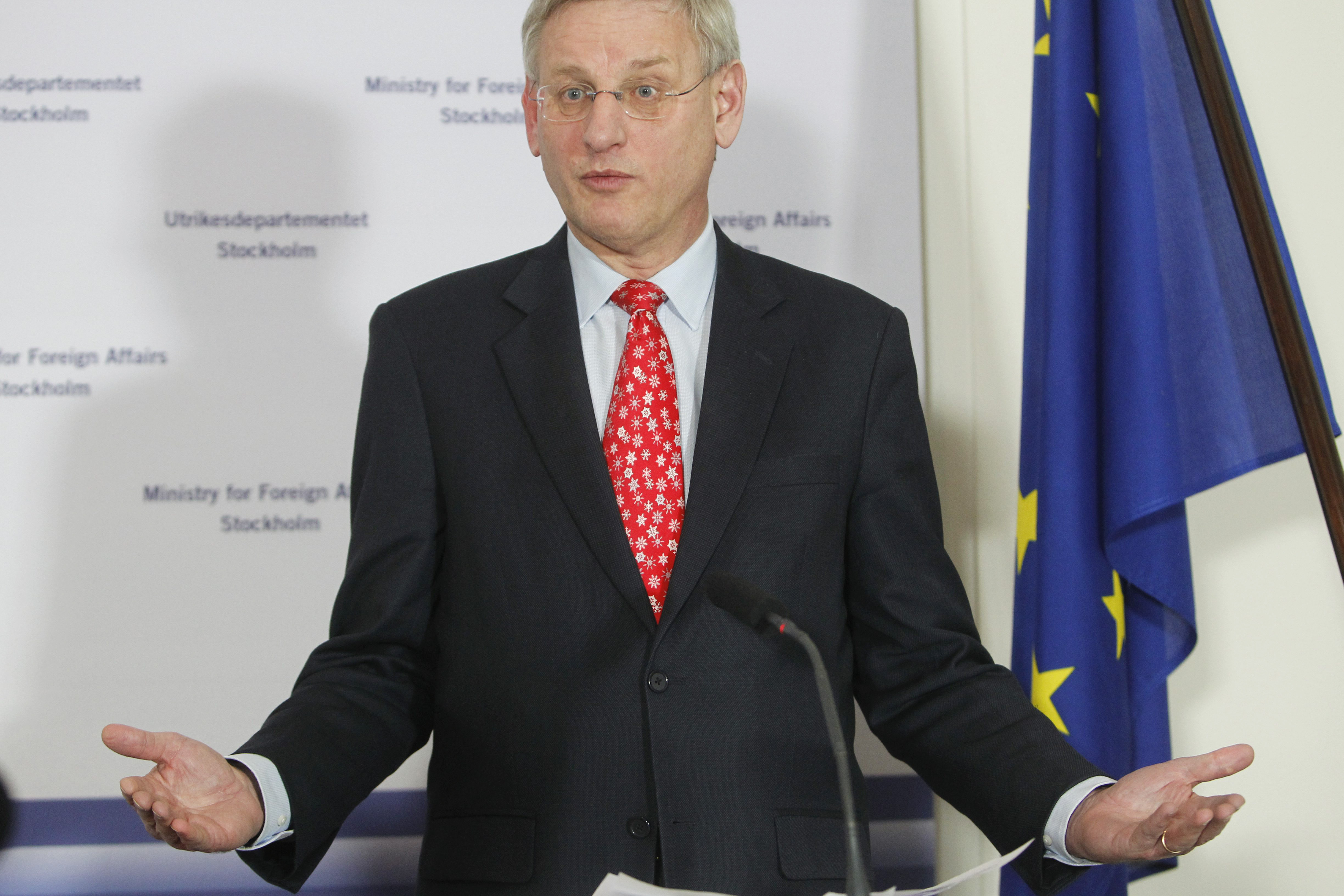 Carl Bildt pratar frihet på nätet i schweiziska Davos.