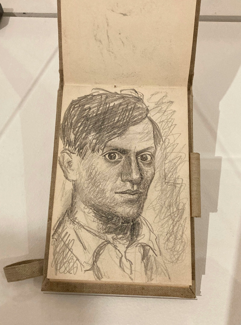 Självporträtt från 1918 signerat Pablo Picasso.