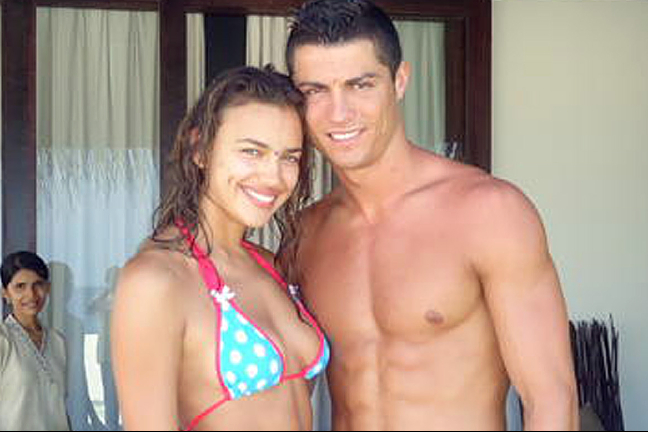 Cristiano Ronaldo tillsammans med den vackra Irina Shayk.