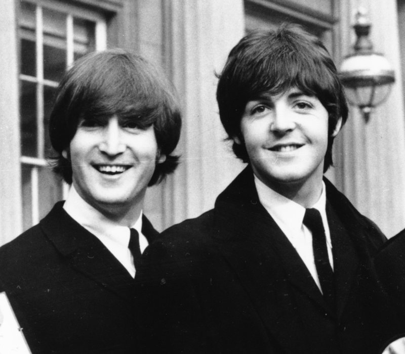 John Lennon och Paul McCartney repeterade i det nu sålda huset på Blomfield Road i Liverpool. Arkivbild.