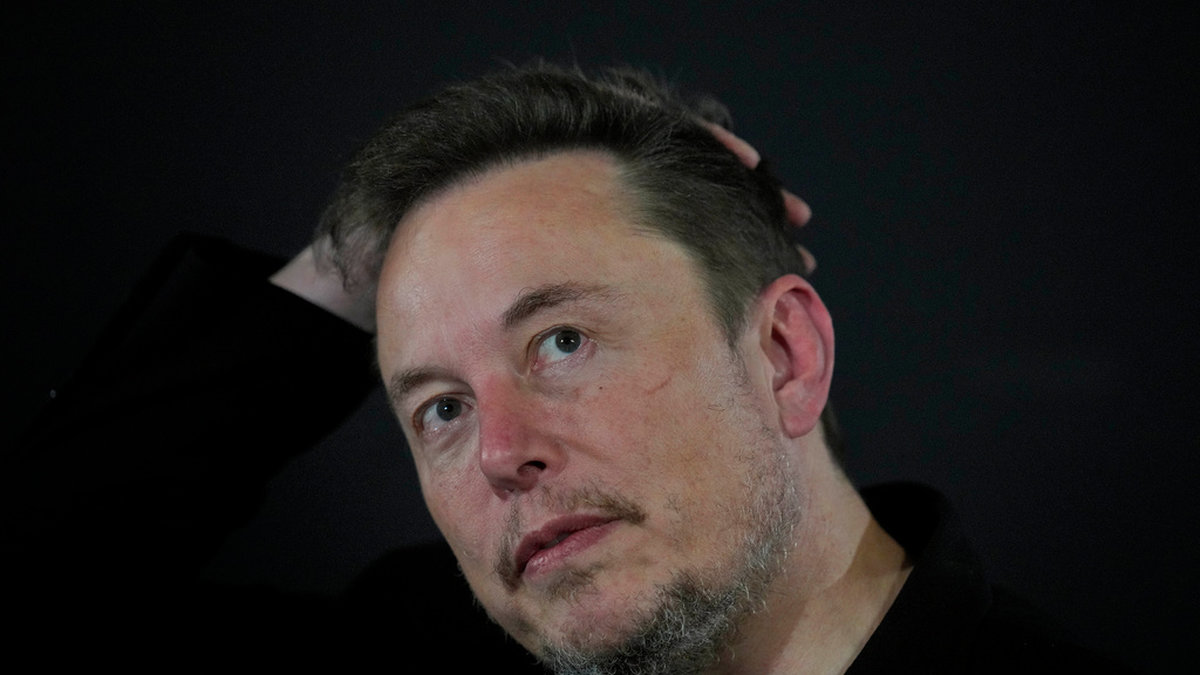 Elon Musk visade stöd för ett antisemitiskt inlägg på X. Arkivbild.