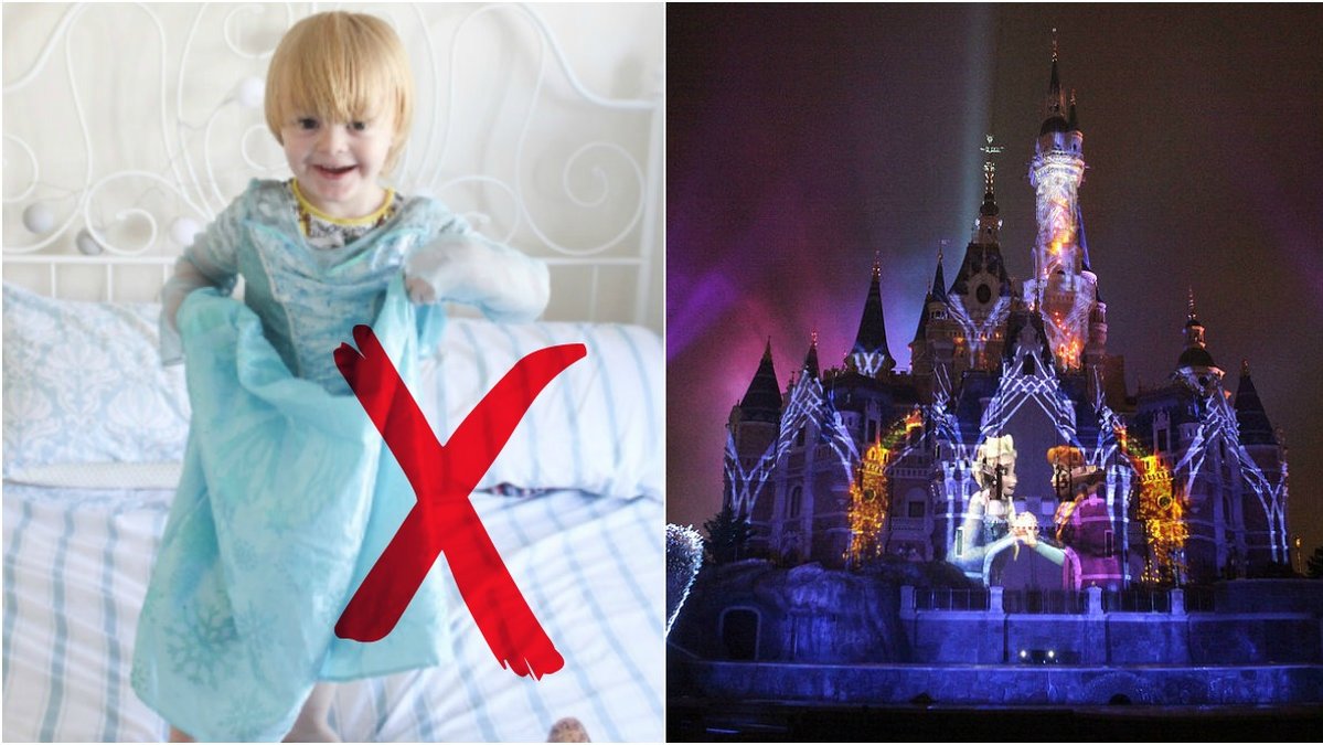 4-åriga Noah nekades en "prinsess-makeover" på Disneyland. 