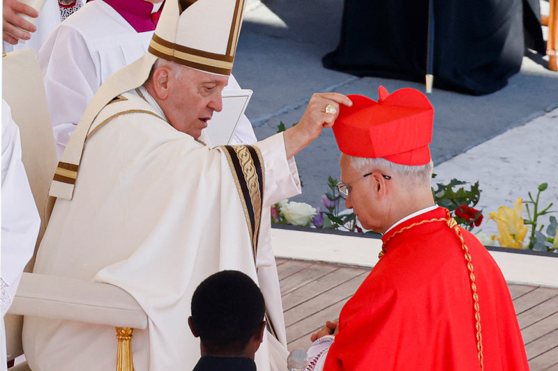 Robert Francis Prevost utsågs till kardinal av påve Franciskus 2023.