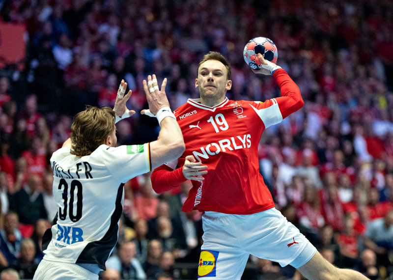 Danmarks Mathias Gidsel utsågs till turneringens bäste spelare.