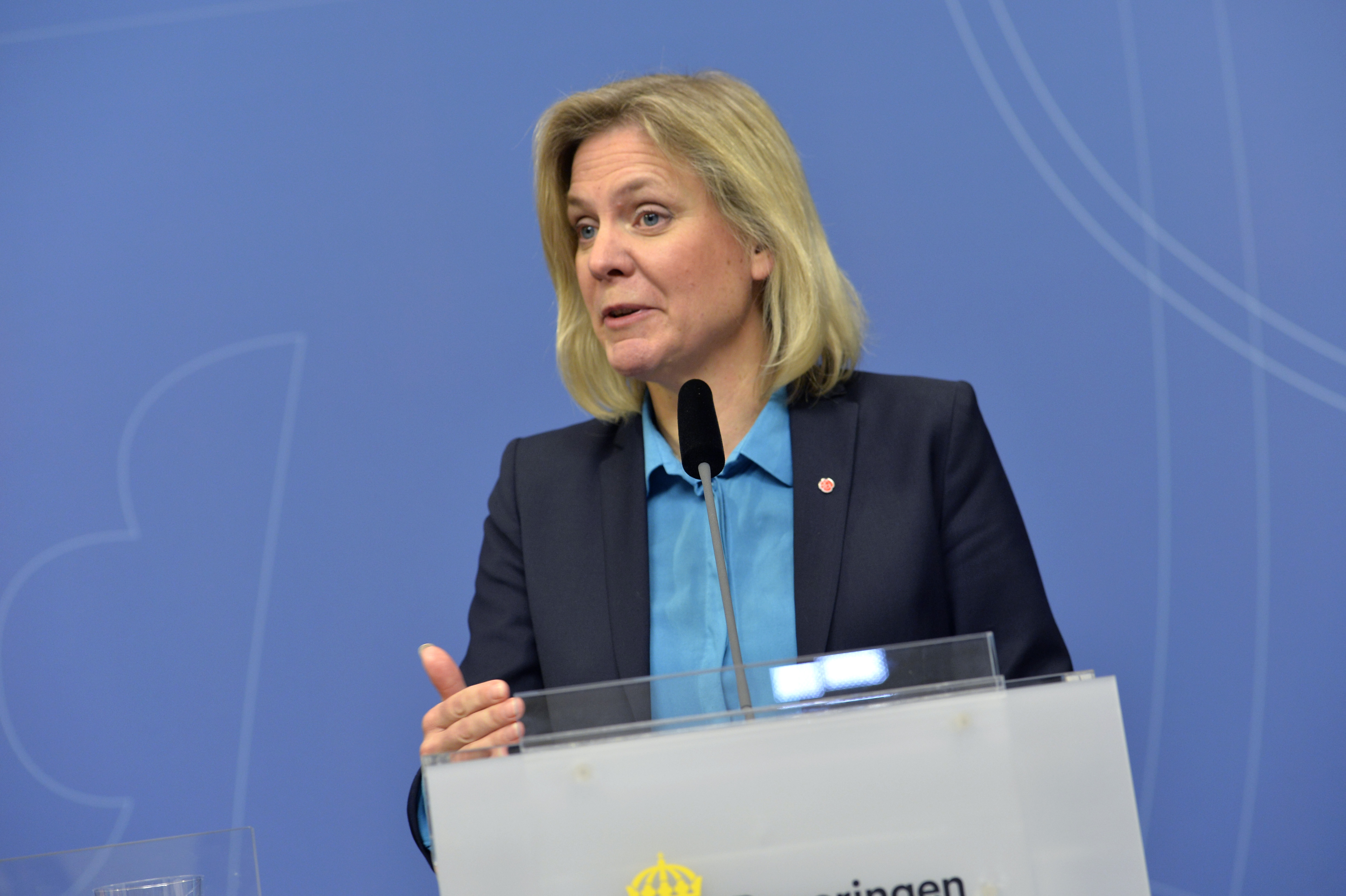Finansminister Magdalena Andersson. 