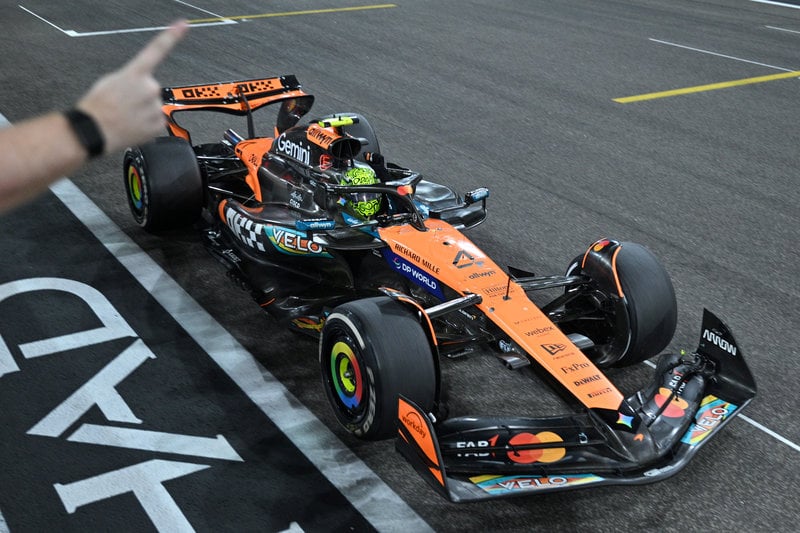 Lando Norris tävlar för Formel1-teamet McLaren. Foto: Andrej Isakovic/AP/TT Lando Norris tävlar för Formel1-teamet McLaren. Foto: Andrej Isakovic/AP/TT