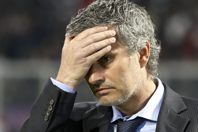 José Mourinho kan knappast vara glad med resultatet.