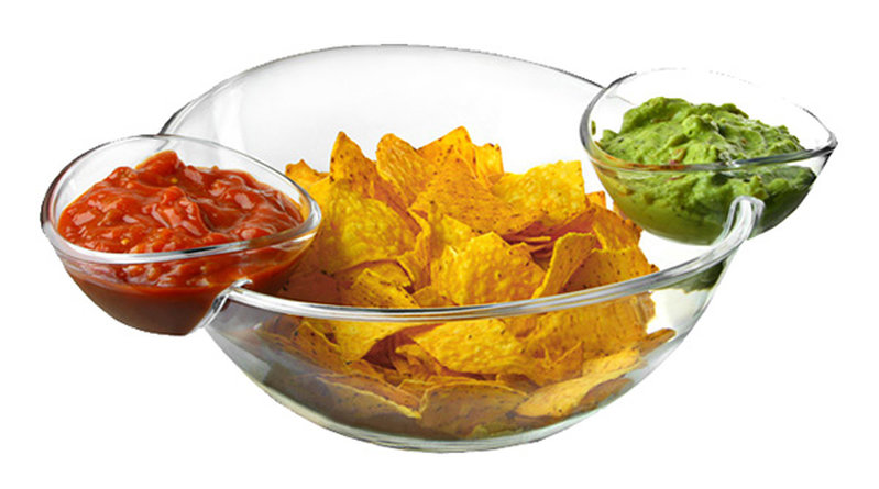 Chips- och dippskål