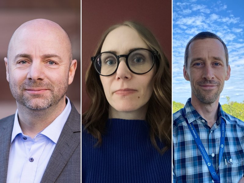 Tobias Lundquist, Jessi Svahn och Fredrik Kennedy. Pressbild respektive privat.
