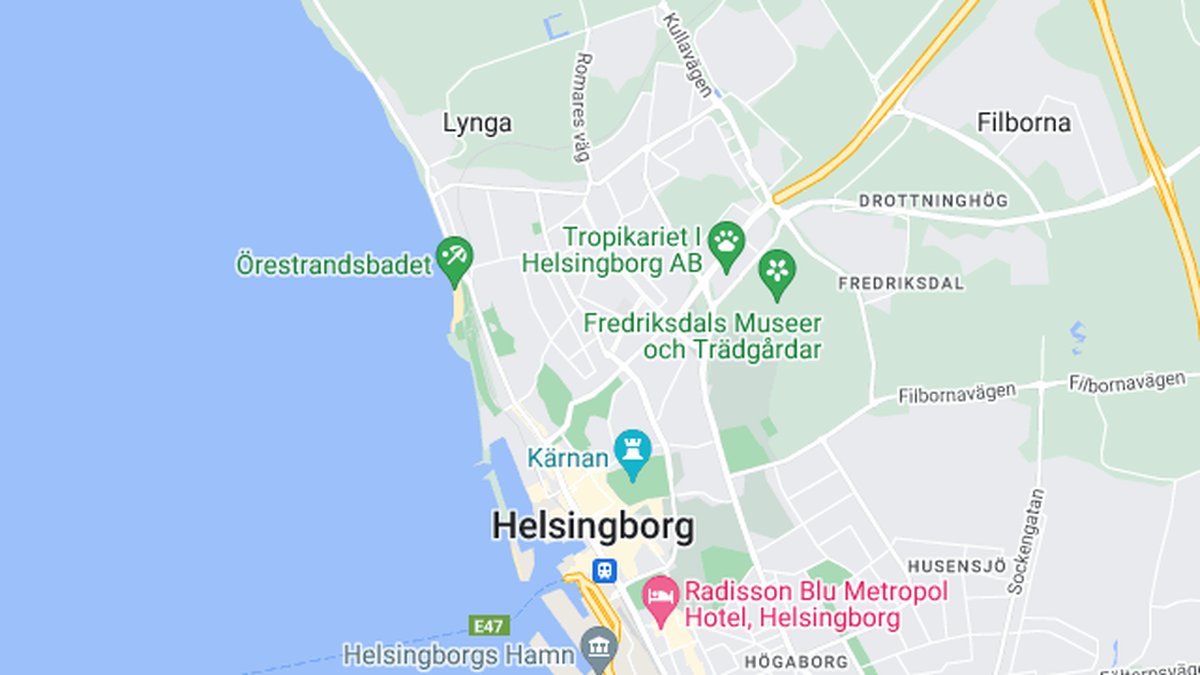 Google maps, Helsingborg