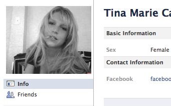 Tina Cash tog bort sin pojkvän från Facebook.