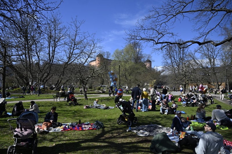 Stadsträdgården i Uppsala är en av stadens grönskande parker. Arkivbild. 