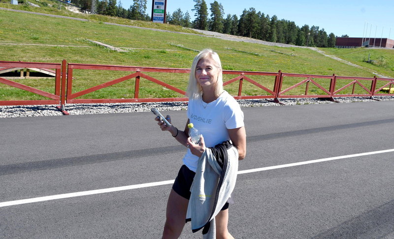 Maja Dahlqvist berättar om ett bra träningssamarbete med gruppen i Falun och med Linn Svahn och Frida Karlsson.