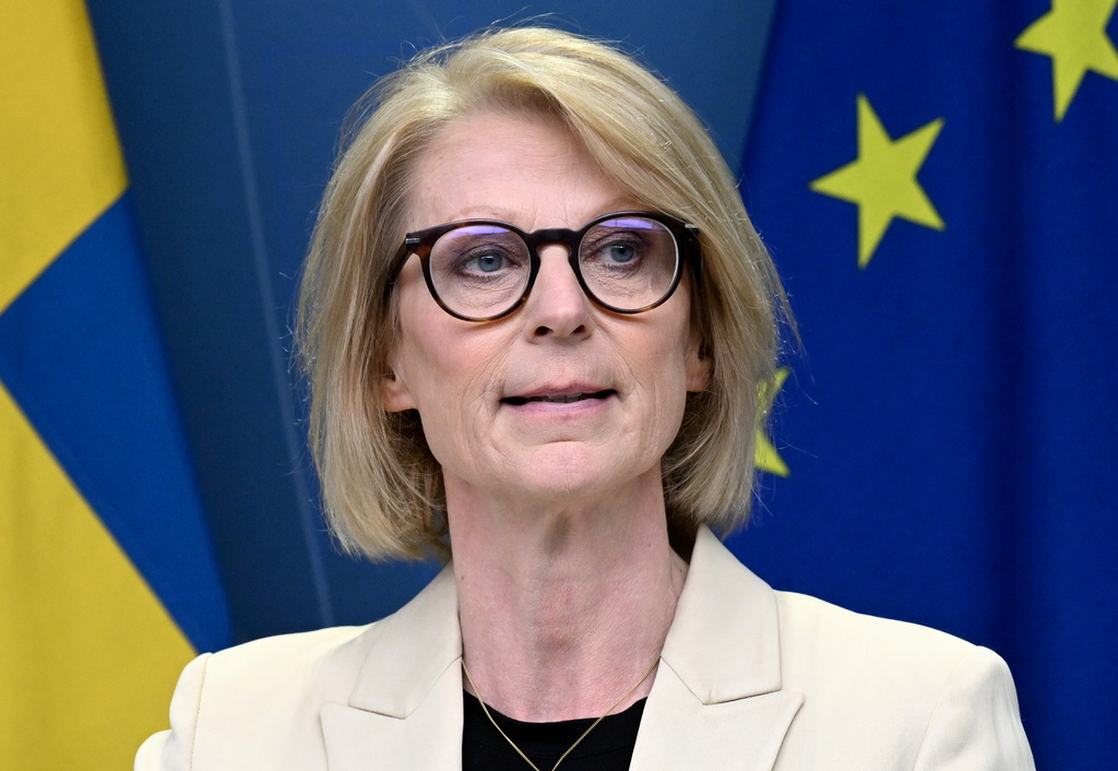 Finansminister Elisabeth Svantesson (M) lovar ett första spadtag för ny kärnkraft före nästa val. Arkivbild.